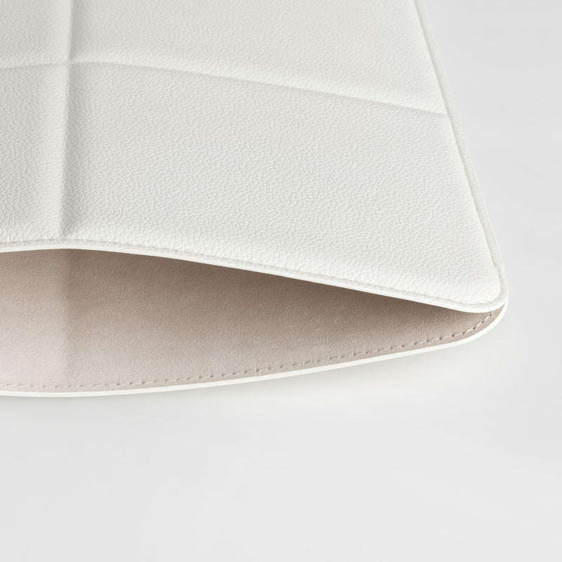 [Australia - AusPower] - Comfyable Laptop Sleeve 13 Inch Precisely Compatible with MacBook Pro M2 2022 M1 2020-2016 & Mac Air M2 2022 M1 2020, Not Fit Old Versioned MBA/MBP, Faux Leather Cover Case, Debossed Grid, Rice 13" Small - Mac Pro 2016-2022 & Mac Air M1/M2 