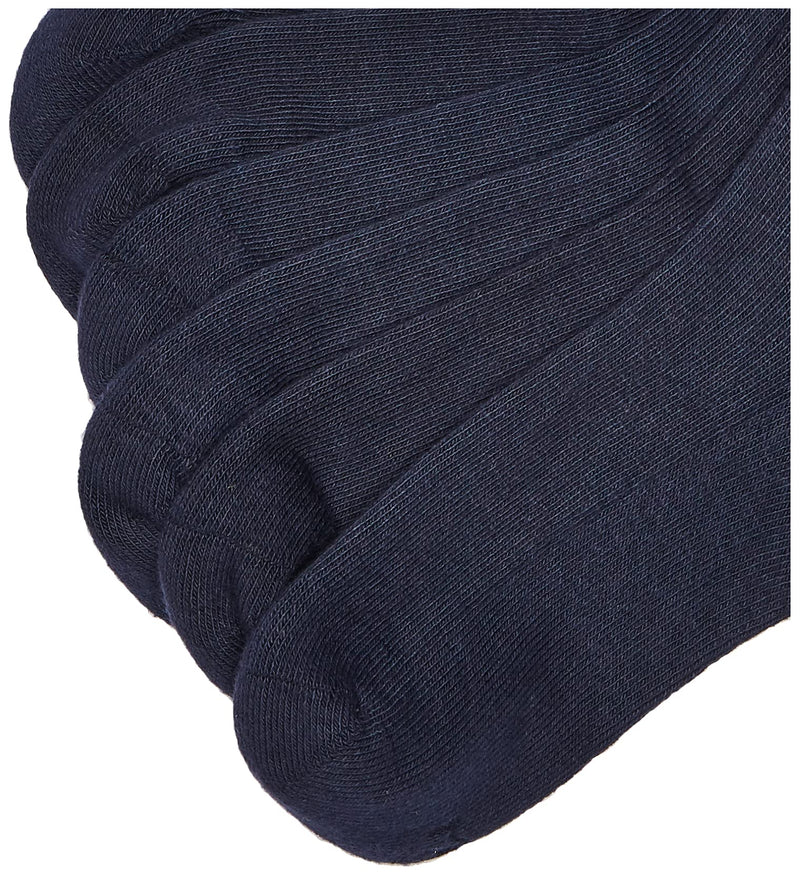 [Australia - AusPower] - Jefferies Socks boys Seamless Half Cushion Sport Crew Socks 6 Pair Pack Large Navy 