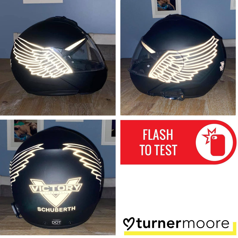 [Australia - AusPower] - Reflective White Vinyl for Cricut, 12" x 48" Roll, Reflective Permanent Vinyl for Crafts, Decals, Bikes, Motorcycles, Helmets, Mailbox, Reflective Tape by Turner Moore Edition (4 FEET, Silver White) 12" x 4FT 