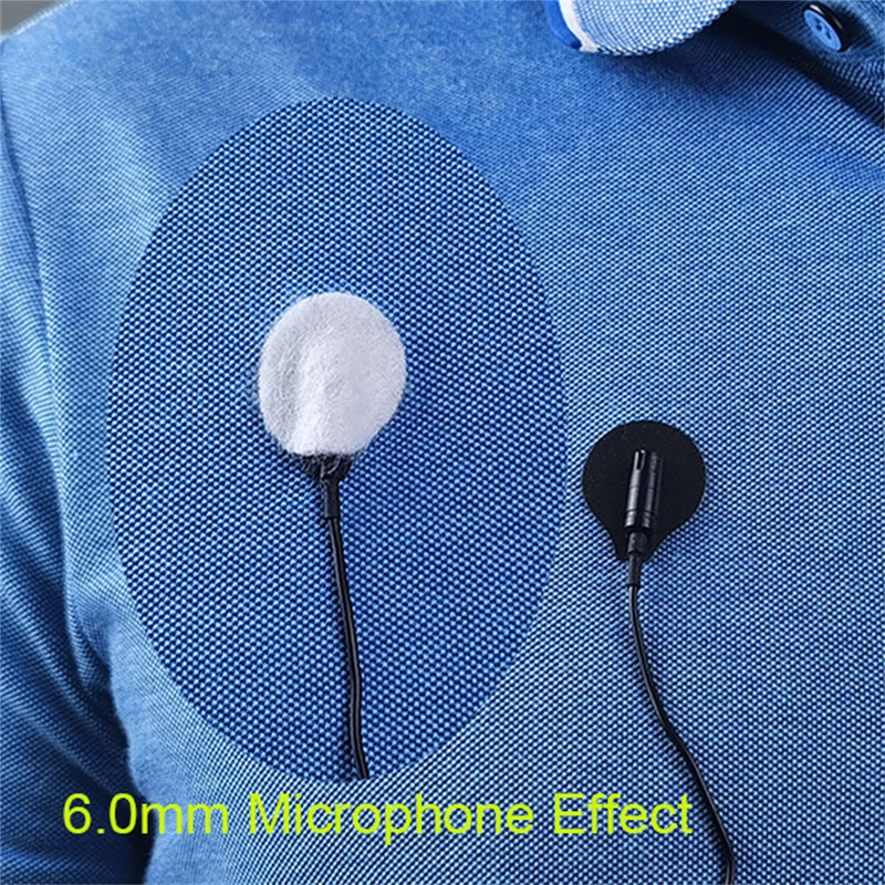 [Australia - AusPower] - Kicada Sticky Circles, No-Residue Mini Windshield Undercovers for Hiding Lavalier Lapel Microphones On Clothes to Reduce Wind Noise, Pack of 40 Sticker, 20 Fabric Circle of Each Black and White 