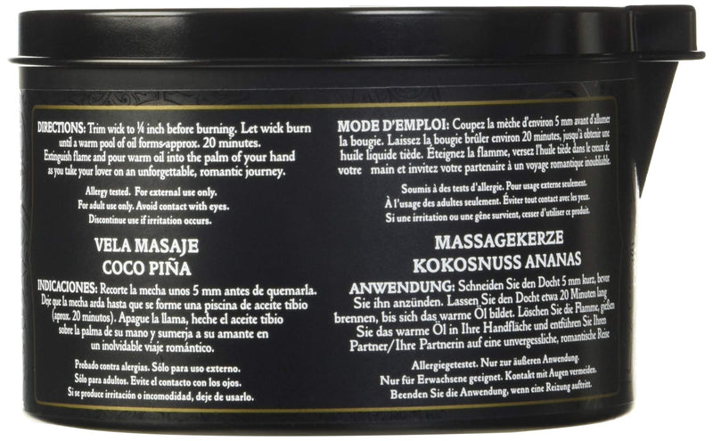 [Australia - AusPower] - Kama Sutra Massage Candle Lubricant, Coconut Pineapple, 6 Fluid Ounce 