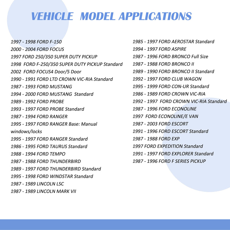 [Australia - AusPower] - RDBS Car Wire Harness Kit to Install Aftermarket Stereo Receiver Fit for 1986-2004 Ford Vehicles 