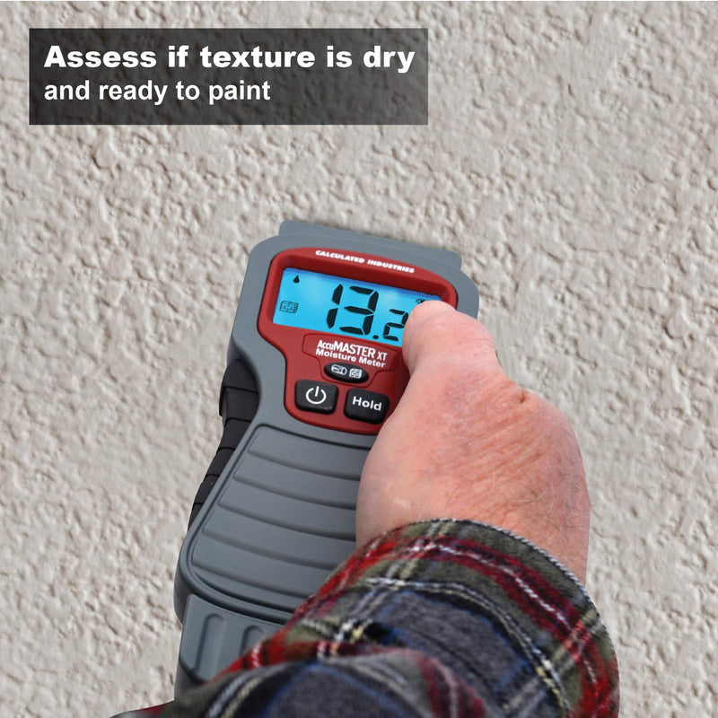 [Australia - AusPower] - Calculated Industries 7440 AccuMASTER XT Digital Moisture Meter | Handheld |Pin Type | Backlit LCD Display | Detects Leaks, Damp and Moisture in Wood, Walls, Ceilings, Carpet and Firewood Pin-Type, Backlit LCD Sensors 