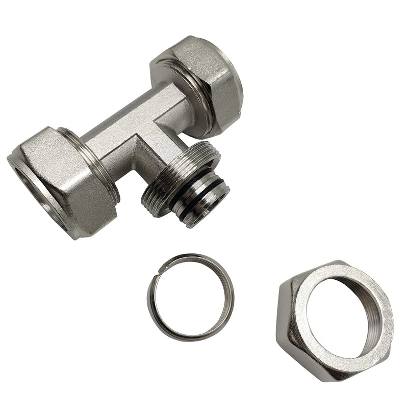 [Australia - AusPower] - 3/4 Inch Tee Fitting Compression Tee Fittings for 3/4 Inch Tubing System (2 pcs) 2 