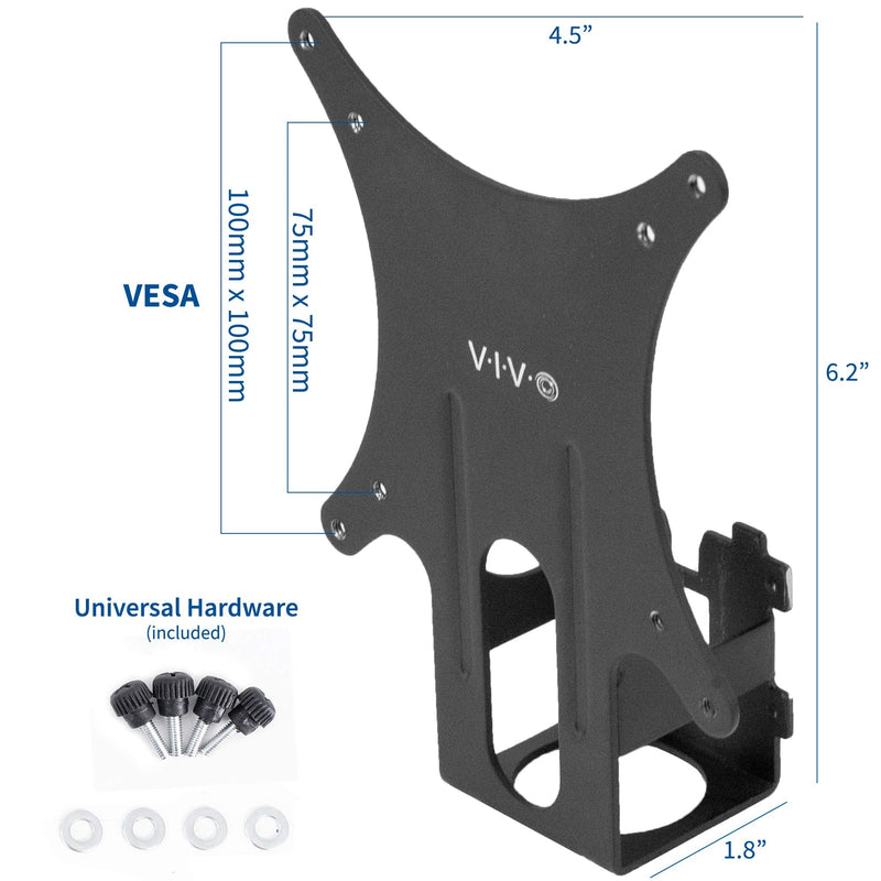 [Australia - AusPower] - VIVO Quick Attach VESA Adapter Plate Bracket Designed for Dell SE2416HX, SE2717HX, SE2717H, S2216M, SE2716H, SE2216H, S2817Q, SE2417HG, S2316H, S2316M, SE2416H, and More, Mount-DLSSE2 