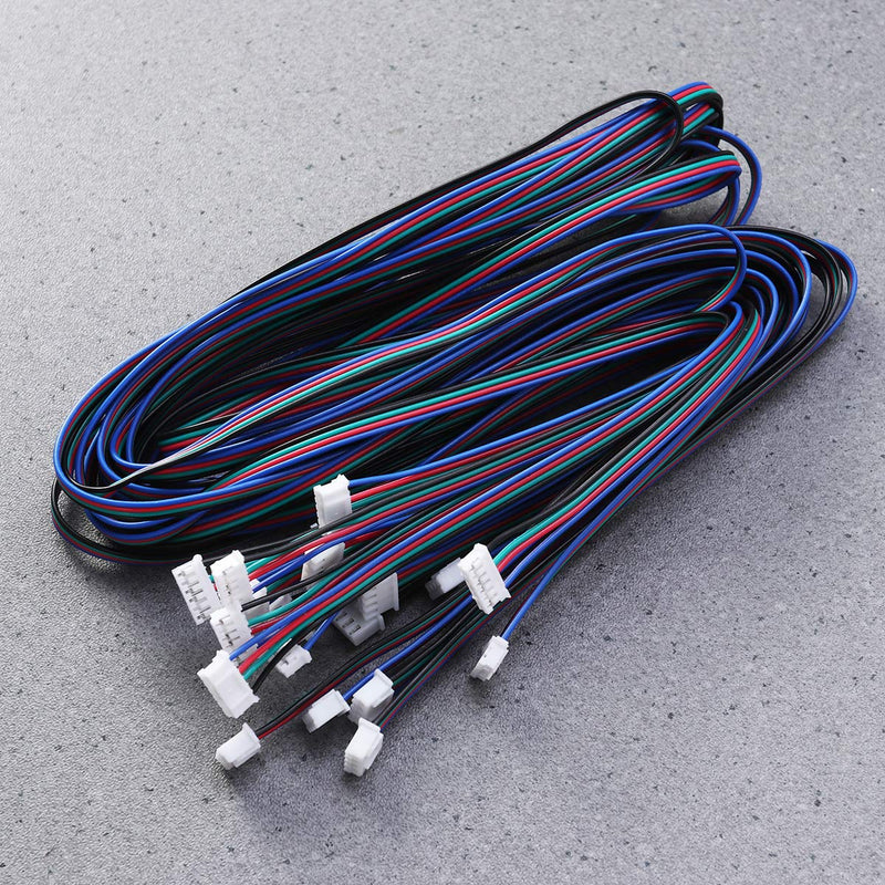 [Australia - AusPower] - UEETEK 10pcs Stepper Motor Cable Lead Wires Connectors 1M HX2.54 4pin to 6pin for 3D Printer Motor 