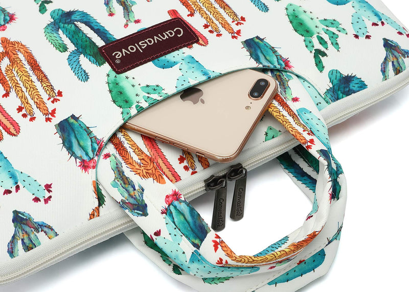 [Australia - AusPower] - Canvaslove Cactus Water Resistant Laptop Shoulder Messenger Bag for MacBook Pro 16 inch,15 inch Surface Laptop 3,Surface Book 2 and 14 inch,15 Inch,15.6 Inch Laptop 14 inch-15.6 inch & Macbook Pro 16 