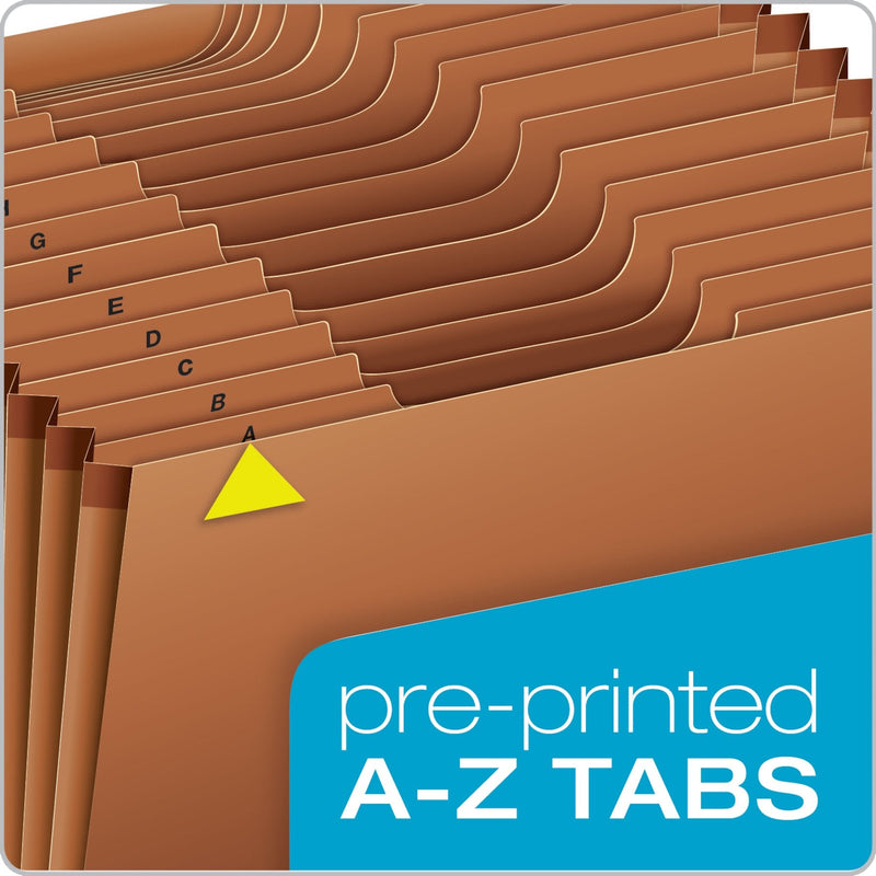 [Australia - AusPower] - Globe-Weis PFXR217AHD /Pendaflex Heavy Duty Expanding File, Open Top, 21 Pockets, A-Z, 1/3 Cut Tabs, Letter Size, Brown (R217AHD) 