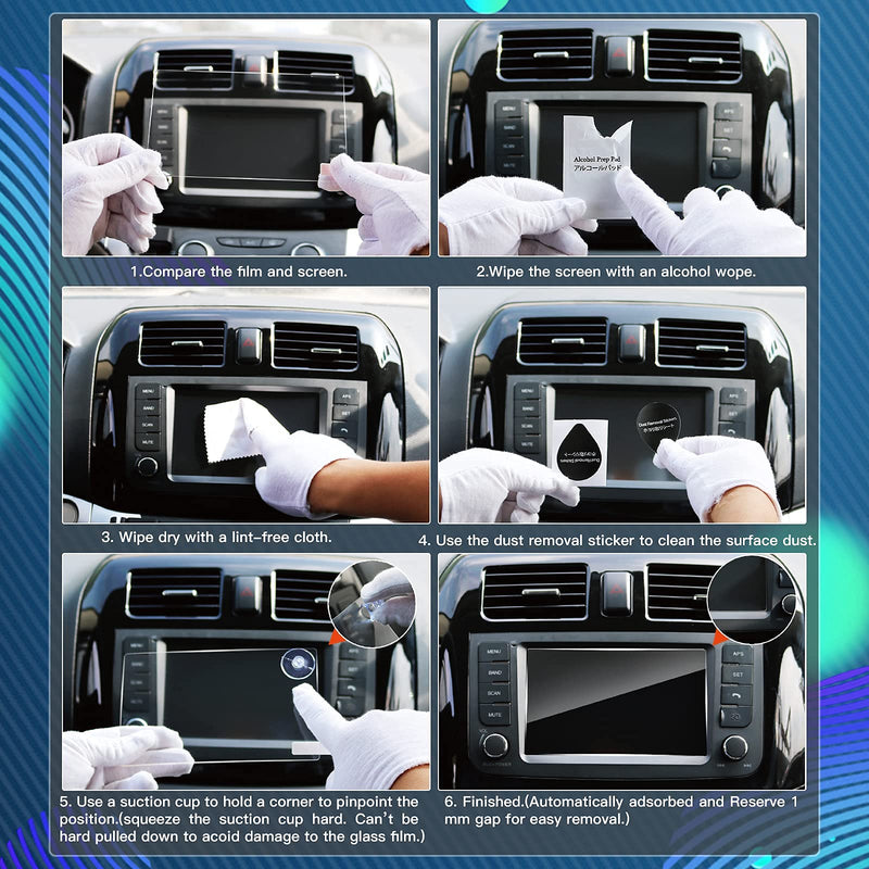 [Australia - AusPower] - BIXUAN Tahoe 2021 Screen Protector Foils for 2021 Tahoe Suburban Infotainment 3 Plus System 10.2In Navigation Display Touch Screen 9H Hardness Glass Screen Protective Film High Clarity 