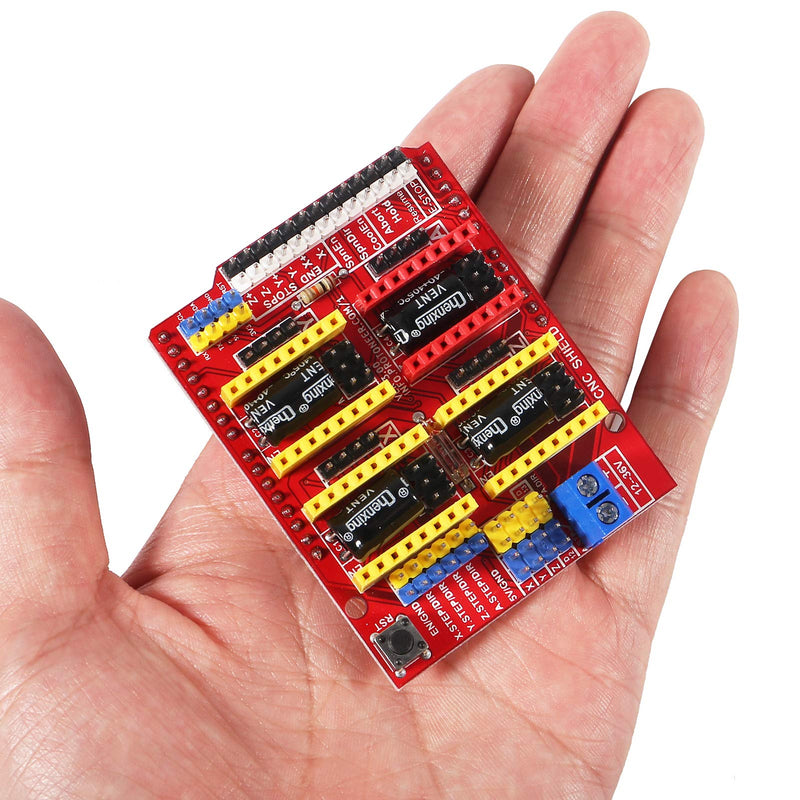 [Australia - AusPower] - ACEIRMC 3D Printer CNC Shield V3 Engraver Expansion Board with 4X A4988 Driver Module and 4 x Radiator 