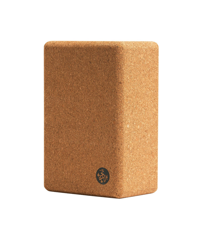 [Australia - AusPower] - Manduka Yoga Block, Resilient Material, Portable Fit & Easy to Grip, Comfortable Edges, Multi Style & Size Cork 