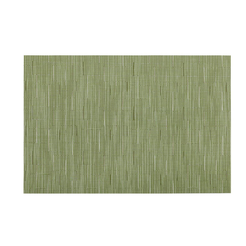 [Australia - AusPower] - SHACOS Placemats Set of 6 Woven Vinyl Place Mats for Dining Table Wipe Clean Non Slip Table Mats (6, Olive Green) 