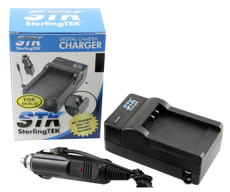 [Australia - AusPower] - STK EN-EL12 Charger for Nikon Coolpix A900 AW130 AW120 S9900 S9500 W300 S9700 S9600 S6000 S8200 AW110 S9100 Cameras 
