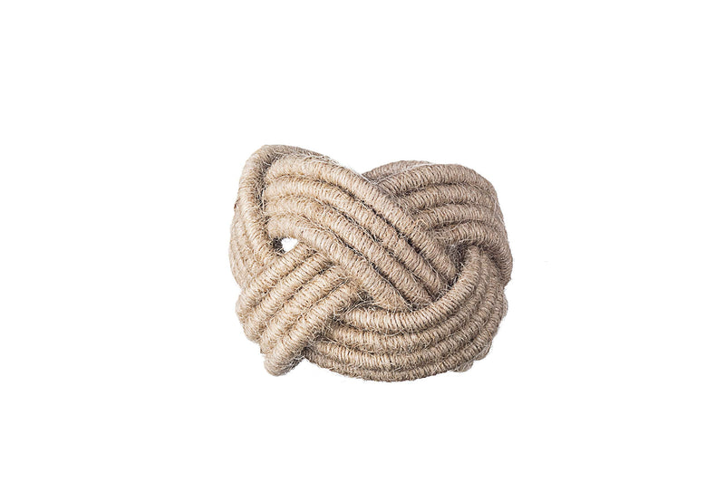 [Australia - AusPower] - CMEI Nautical Coastal Jute Burlap Napkin Rings Set of 6, Beach Napkin Holders, Napkin Rings Bulk for Party Decoration, Dining Table, Family Gatherings - A Great Tabletop Décor (Natural) Natural 