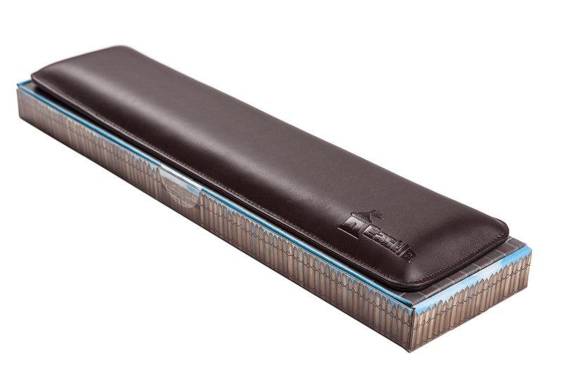 [Australia - AusPower] - Bailey Full Size by Castle - Leather Ergonomic Computer Wrist Rest Pad for Keyboards with Around 104 Keys - Firm Keyboard Wrist Support for Typists, Gaming, and Heavy Office Use (Woodland, Full Size) Woodland 