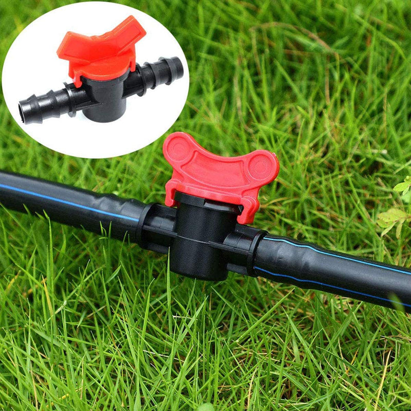 [Australia - AusPower] - DGZZI Barbed Ball Valve 4PCS 3/4-Inch ID in-Line Ball Valve Shut-Off Switch with Hose Barb for Drip Irrigation and Aquariums 