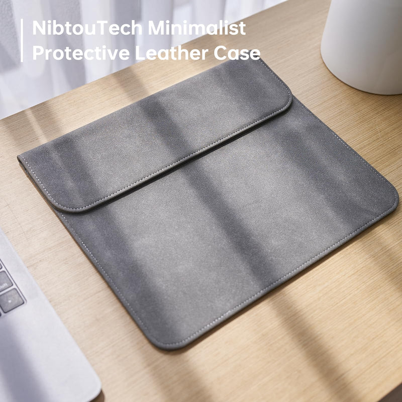 [Australia - AusPower] - NibtouTech Minimalistic Protective Case - (Magnetic Closure, Scratch-Resistant, Water-Resistant,Pen Holder Design) Tablet Sleeve Case for 10.2" Tablet Device and 10.3" Remarkable 2. (Dark Grey) Dark grey 