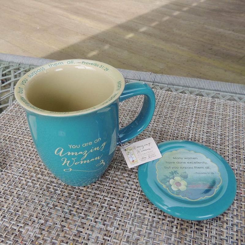 [Australia - AusPower] - Abbey Gift (Abbey & CA Gift Amazing Woman Mug and Coaster Set, 1 Count (Pack of 1), Multicolor 