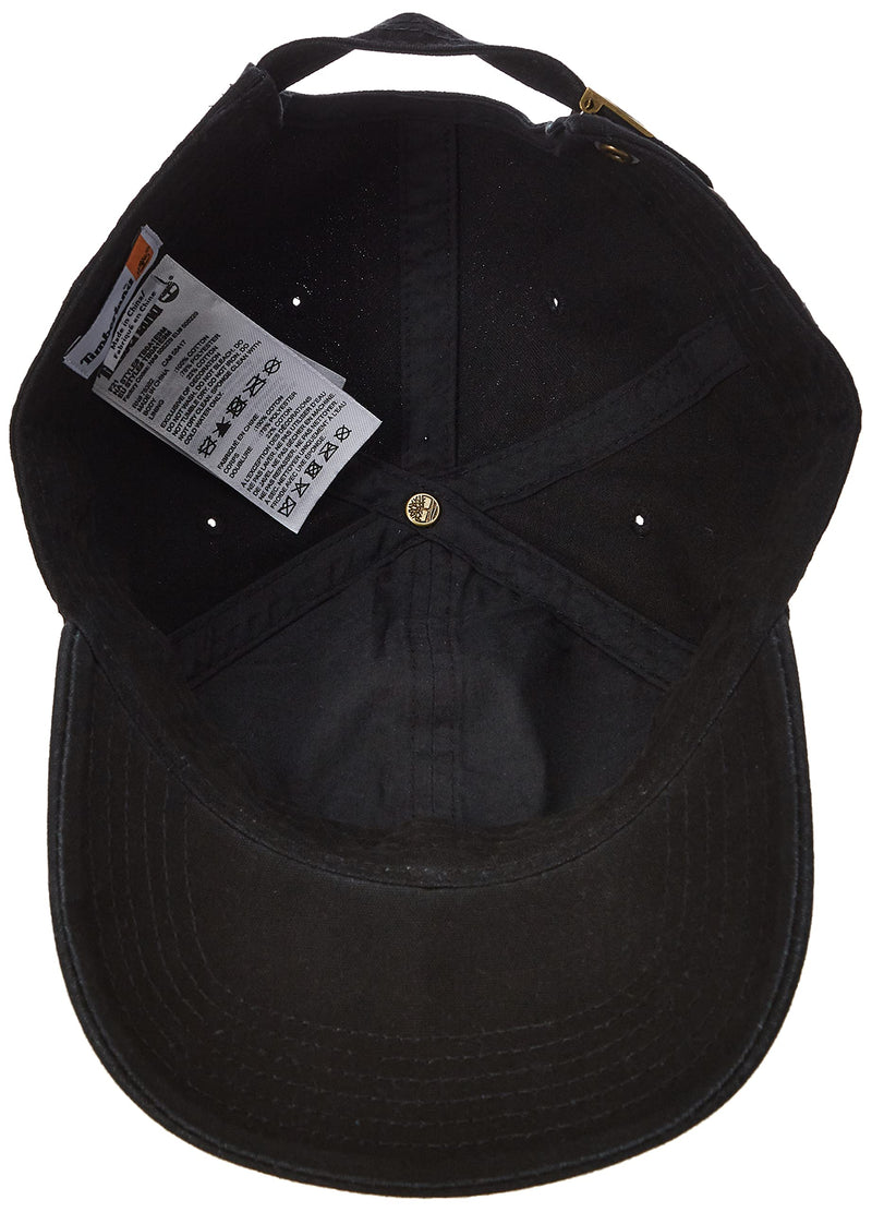 [Australia - AusPower] - Timberland Men's Cotton Canvas Baseball Cap One Size Black/Logo 