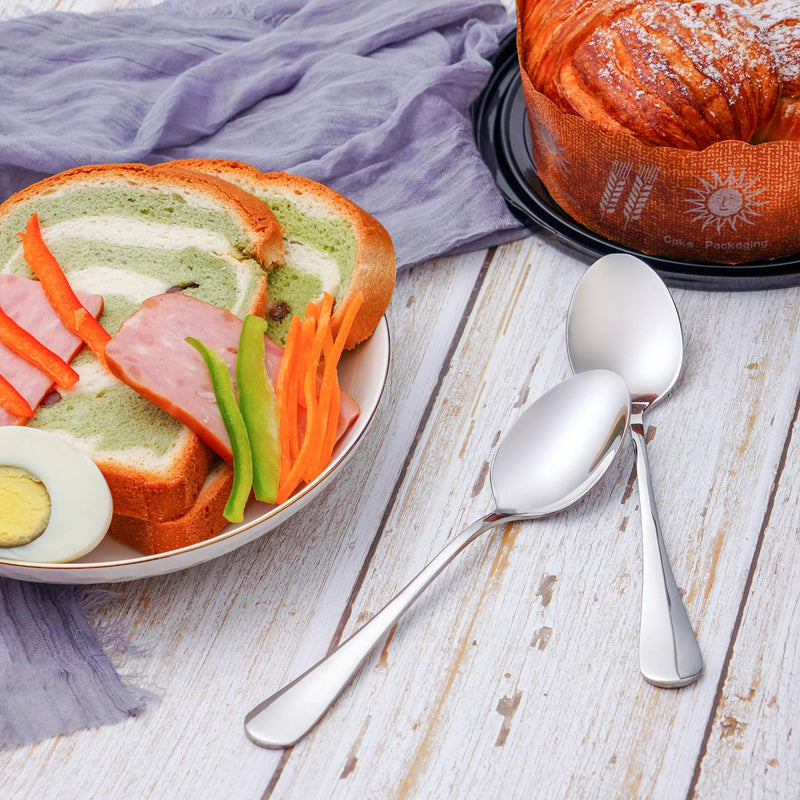 [Australia - AusPower] - Teaspoon Set,16 Piece 6.7" Spoons Silverware,Premium Food Grade 18/10 Stainless Steel Tea Spoons,Durable Small Spoons,Good Teaspoons,Dessert Spoons,Kitchen Spoons Set,Mirror Finish & Dishwasher Safe 6.7" 
