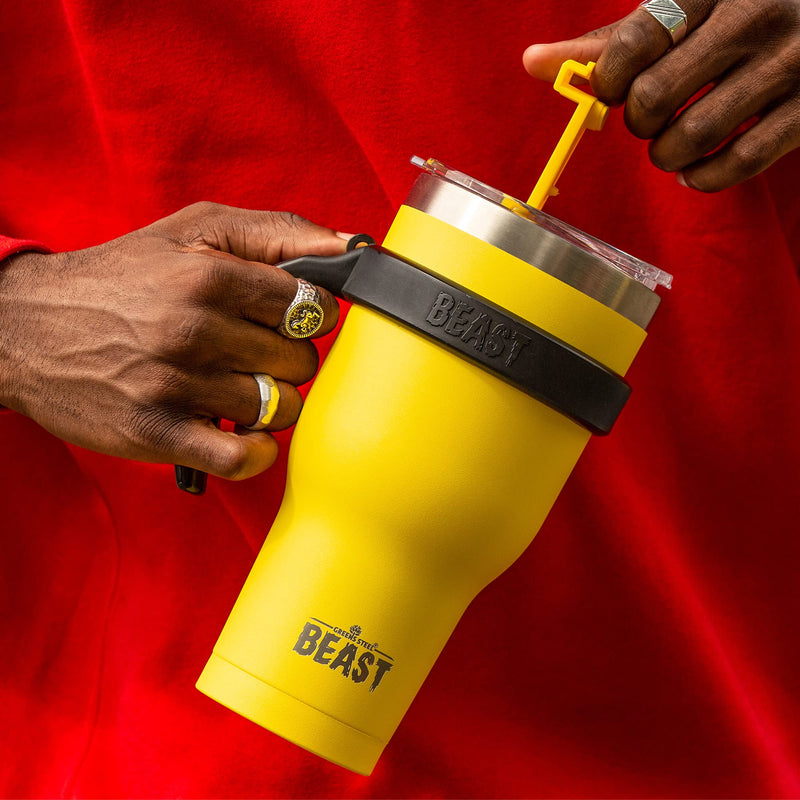 [Australia - AusPower] - New Beast Handle for Greens Steel BEAST 40oz Tumblers - Black 40 oz 