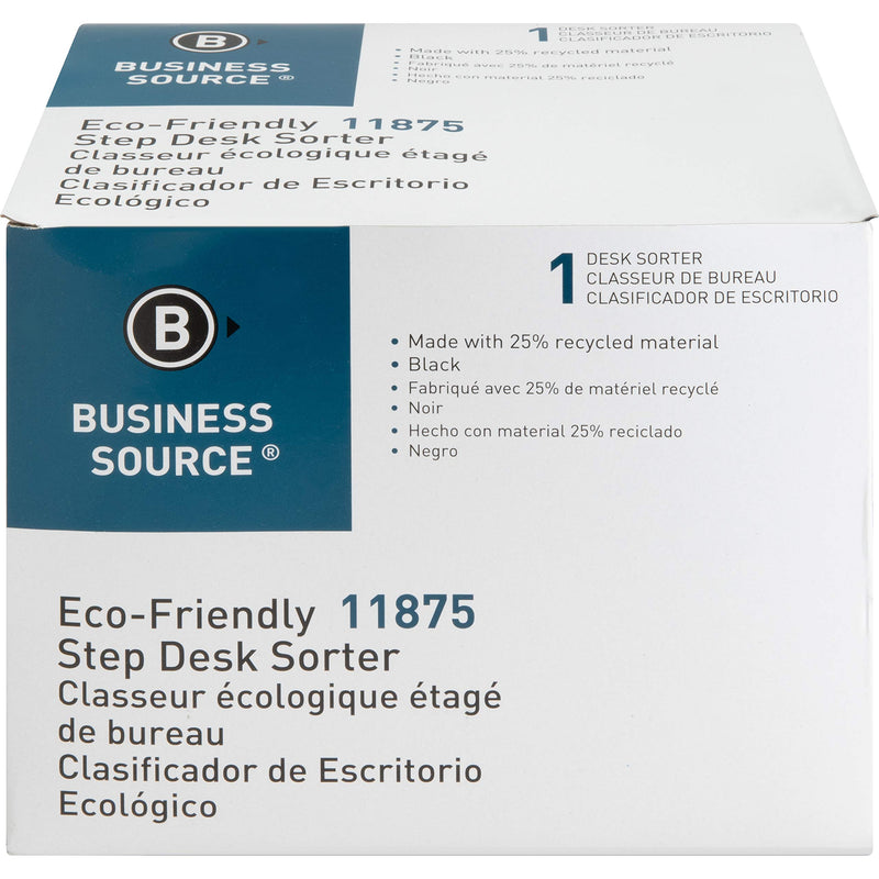 [Australia - AusPower] - Business Source 6-Slot Inclined Desk Step Sorter 