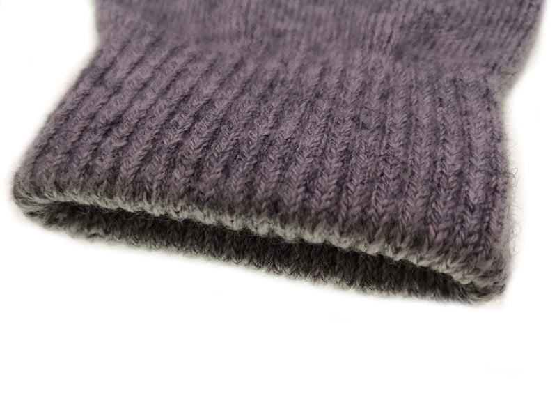 [Australia - AusPower] - NOVAWO Wool Blend Fingerless Gloves Warm Arm Warmers Unisex Typing Gloves Dark Gray 