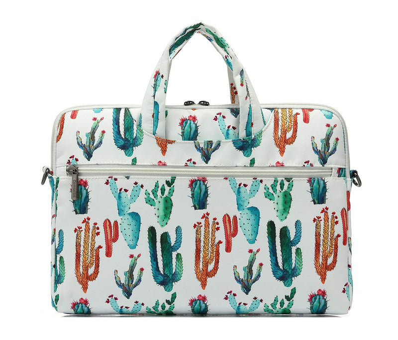 [Australia - AusPower] - Canvaslove Cactus Water Resistant Laptop Shoulder Messenger Bag for MacBook Pro 16 inch,15 inch Surface Laptop 3,Surface Book 2 and 14 inch,15 Inch,15.6 Inch Laptop 14 inch-15.6 inch & Macbook Pro 16 