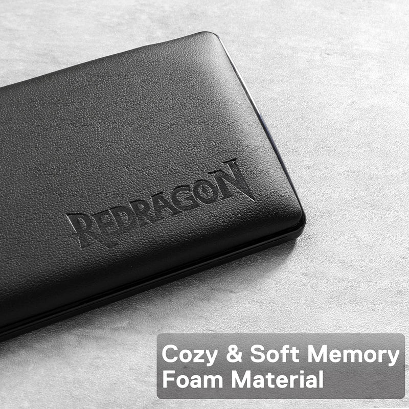 [Australia - AusPower] - Redragon P035 Meteor S Computer Keyboard Wrist Rest Pad, Ergonomic Soft Memory Foam Wrist Support w/ Anti-Slip Rubber Base, 60% 61 Keys Compact Size 11.38 x 2.87 in, 0.78 inch (20mm) Height, Black 60% Compact 