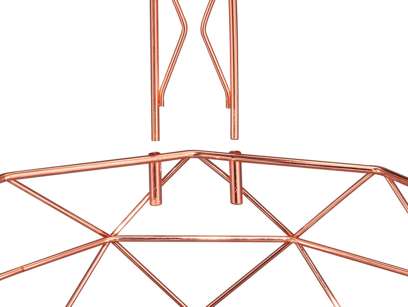 [Australia - AusPower] - Rosyline fruit basket with banana hanger, fruit bowl, multi-functional kitchen and living room storage fruit and vegetable basket, banana hanger can be dismantled (rose gold) Rose Gold 