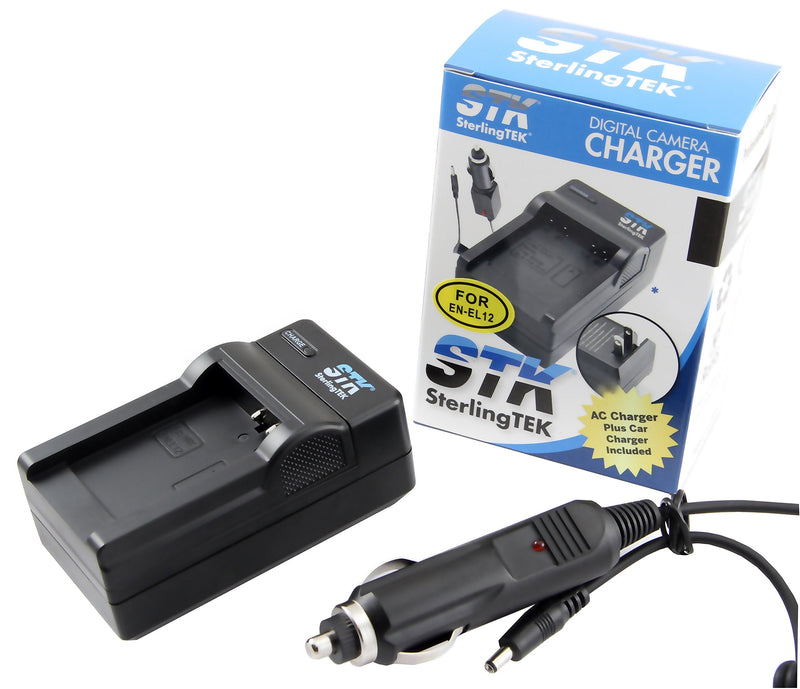 [Australia - AusPower] - STK EN-EL12 Charger for Nikon Coolpix A900 AW130 AW120 S9900 S9500 W300 S9700 S9600 S6000 S8200 AW110 S9100 Cameras 