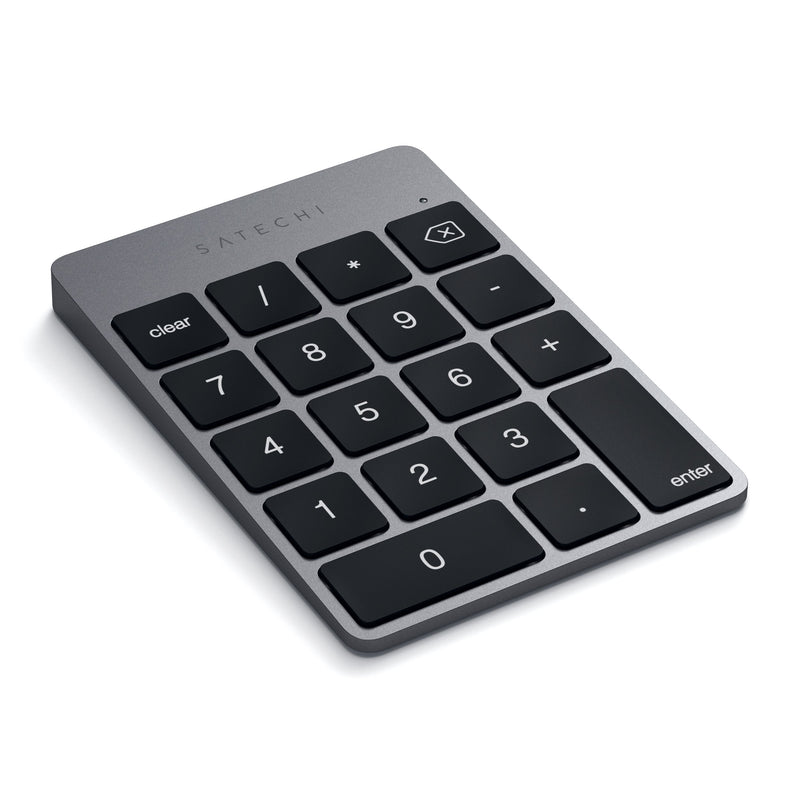 [Australia - AusPower] - Satechi Slim Aluminum Bluetooth Wireless 18-Key Keypad Keyboard Extension - Compatible with 2017 iMac, iMac Pro, MacBook Pro, MacBook, iPad, iPhone, Dell, Lenovo and More (Space Gray) Space Gray 
