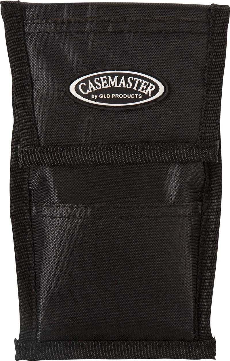 [Australia - AusPower] - Casemaster Single Black Dart Case with Solid Plastic Insert and Flexible, Tough Nylon Covering, Holds 3 Steel Tip and Soft Tip Darts, Hard Shell Keeps Flights in Perfect Shape 