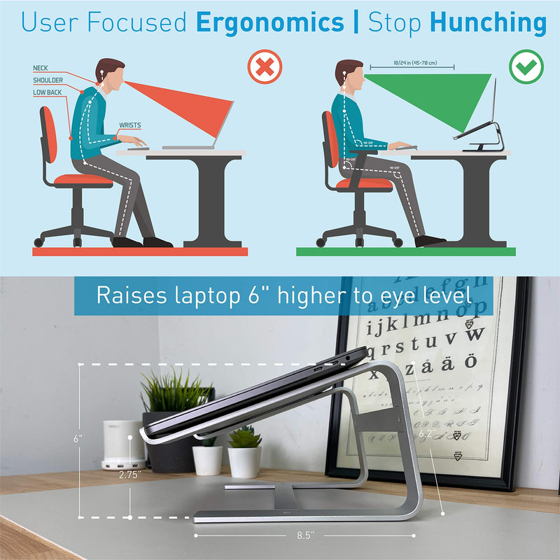 [Australia - AusPower] - Macally Mini Keyboard and an Ergonomic Laptop Stand, Excellent MacBook Accessories 