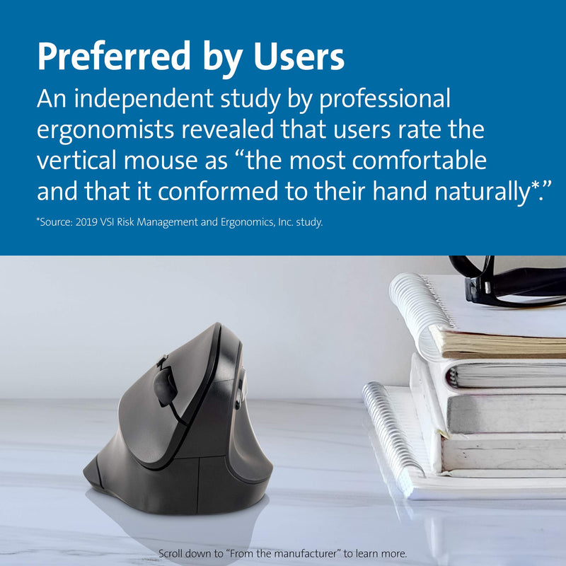 [Australia - AusPower] - Kensington Ergonomic Vertical Wireless Mouse (K75575WW) 