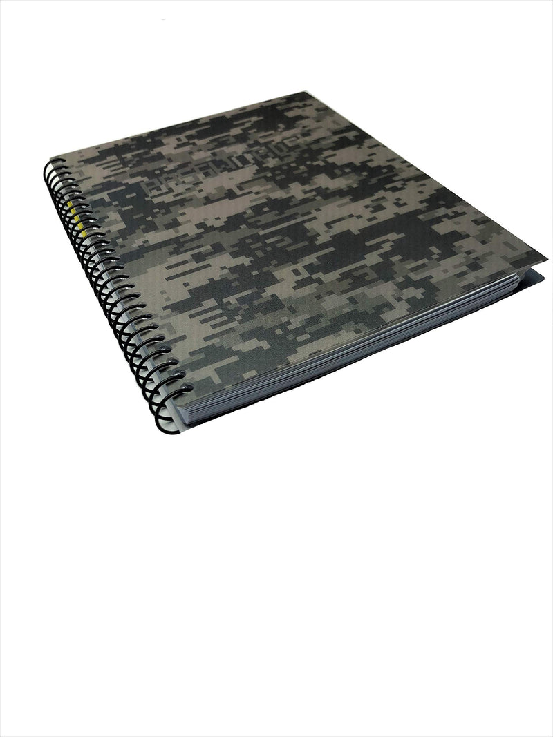 [Australia - AusPower] - RE-FOCUS THE CREATIVE OFFICE, Password Book Keeper, Small, Mini, Green, Camouflage, Alphabetical Tabs, Spiral Bound, Removable Sheets, Journal Organizer, Includes Website, Address, Username, Password Green Camo 