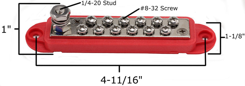 [Australia - AusPower] - Fastronix 12 Terminal Power Distribution Block Kit 