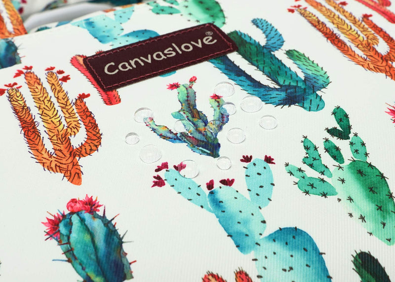 [Australia - AusPower] - Canvaslove Cactus Water Resistant Laptop Shoulder Messenger Bag for MacBook Pro 16 inch,15 inch Surface Laptop 3,Surface Book 2 and 14 inch,15 Inch,15.6 Inch Laptop 14 inch-15.6 inch & Macbook Pro 16 
