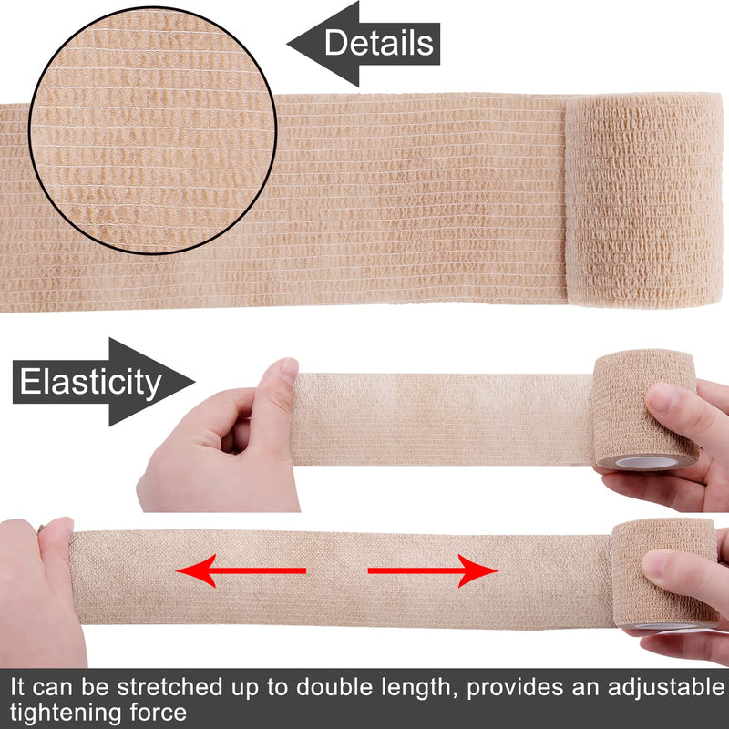 [Australia - AusPower] - BQTQ 30 Rolls Self Adherent Wrap 2 inch Bandage Adhesive Wrap Breathable Athletic Tape Stretch Wrap Roll Sports Wrap Tape Self Adhesive Bandage Wrap for Wrist Ankle Swelling Sprains(30 Colors) Rich Color 
