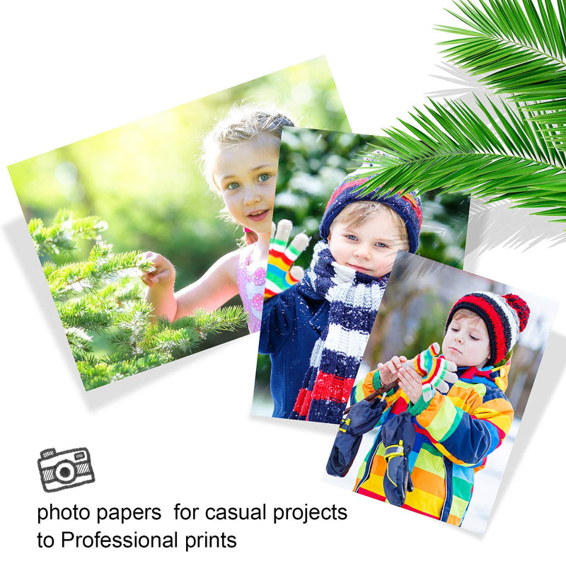 [Australia - AusPower] - Photo Paper for Printer Picture Printer Paper Glossy White Photographic Paper Photo Quality Printer Paper Variety Pack (60 Sheets,3.5 x 5 Inch, 4 x 6 Inch, 5 x 7 Inch) 60 3.5 x 5 Inch, 4 x 6 Inch, 5 x 7 Inch 