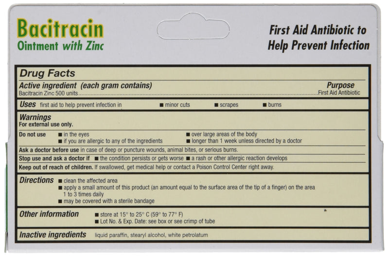 [Australia - AusPower] - Bacitracin Zinc Ointment 1 Oz / 28 G (Pack of 4) 