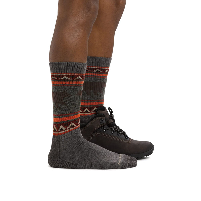 [Australia - AusPower] - Darn Tough VanGrizzle Boot Midweight Sock with Cushion - Men's Charcoal Large 