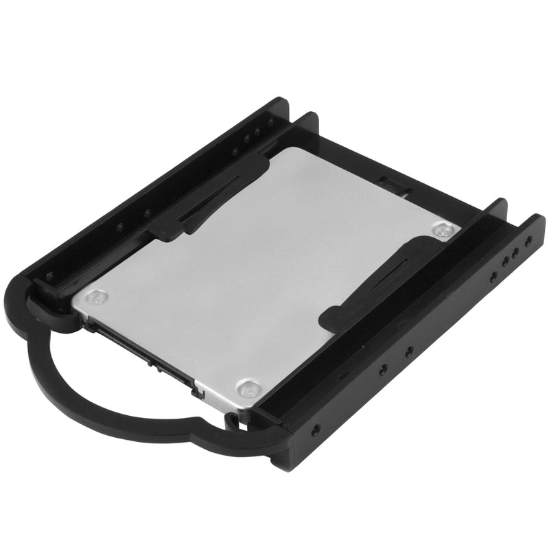 [Australia - AusPower] - StarTech.com 2.5" HDD / SDD Mounting Bracket for 3.5" Drive Bay - Tool-less Installation - 2.5 Inch SSD HDD Adapter Bracket (BRACKET125PT), Black Standard Packaging 