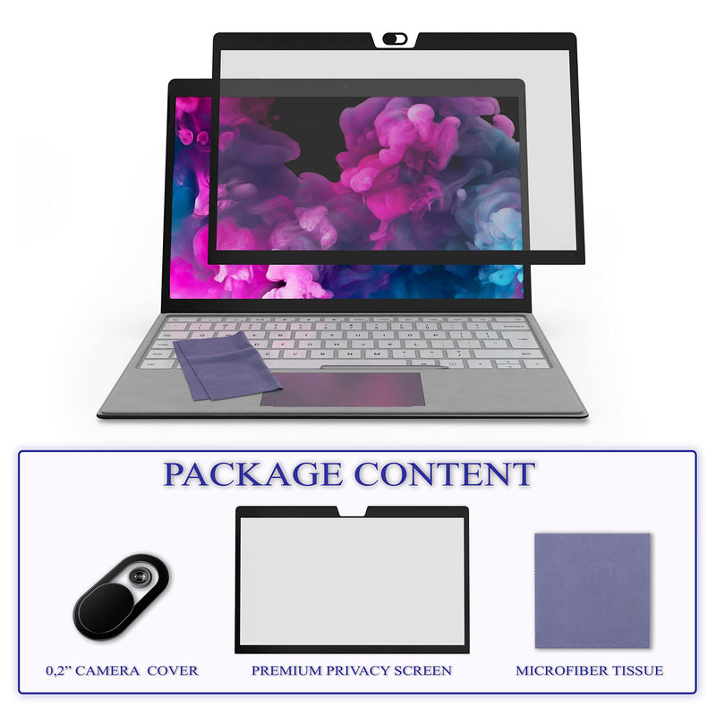 [Australia - AusPower] - EZ-Pro Screen Protector Privacy Filter for Surface GO, Comes with Camera Cover Slide, Provide Privacy, Anti-Blue Light and Anti-Glare 