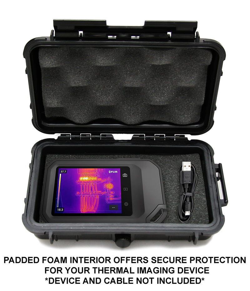 [Australia - AusPower] - CASEMATIX Waterproof Case Compatible with Flir C5, C2, C3 Thermal Imager, Seek Shot pro, PerfectPrime Infrared Cameras with Rugged Exterior, Case Only 