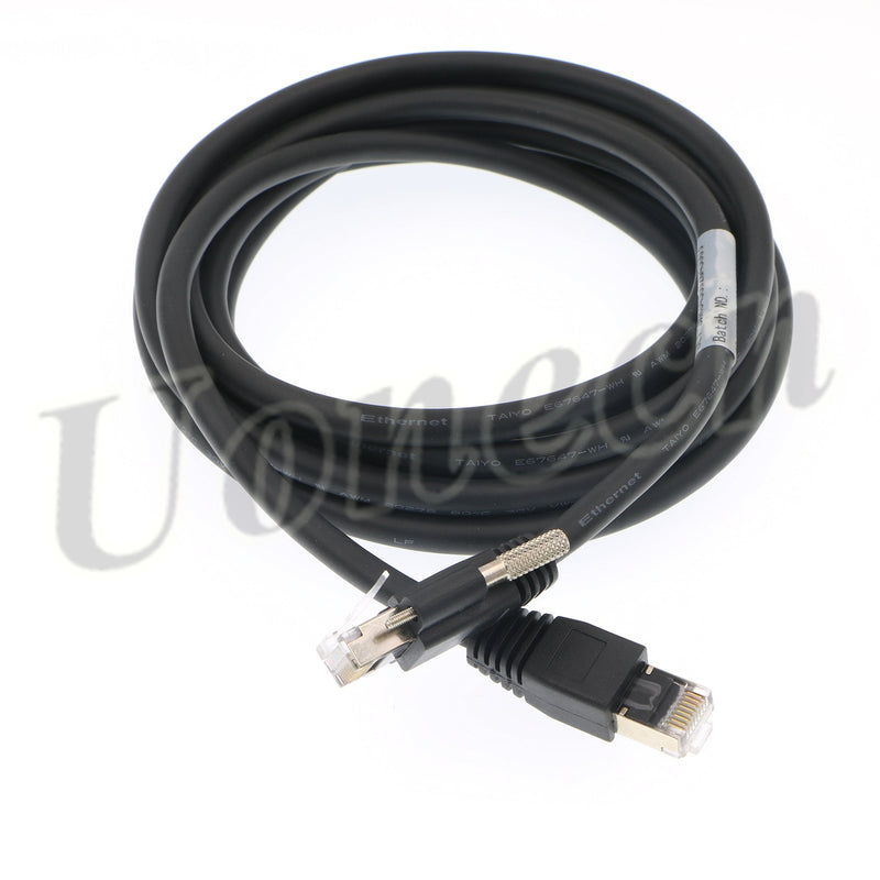 [Australia - AusPower] - Uonecn Data Transmission GigE Cat6 Cable RJ45 Plug Ethernet for CCD Industrial Camera 3 Meters 