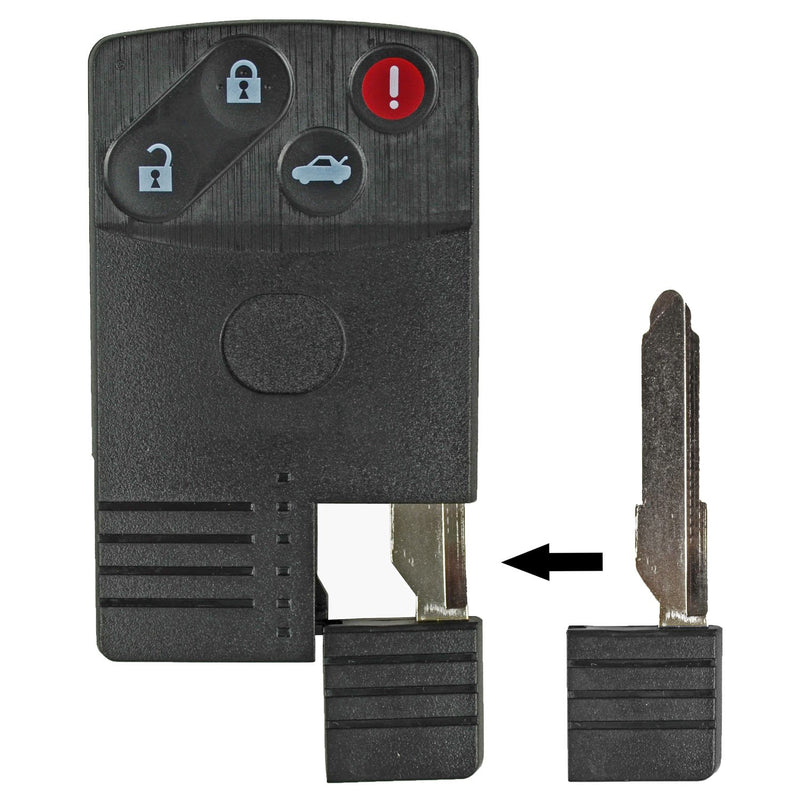 [Australia - AusPower] - qualitykeylessplus Two Smart Key Card Replacement Blade Inserts for Mazda No Transponder Chip Uncut 