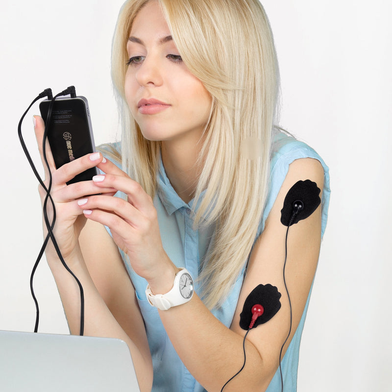[Australia - AusPower] - Tens Unit Muscle Stimulator Rechargeable Tens EMS Device Machine with Constant Mode Electronic Pulse Massager for Pain Relief [Newest Model] with Snap On Case 