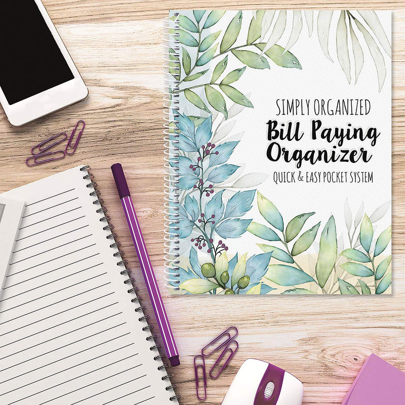 [Australia - AusPower] - The Best Days Bill Paying Organizer Book- Softcover, Spiral Bound; Includes 14 Pocket Pages, 32 Label Stickers 