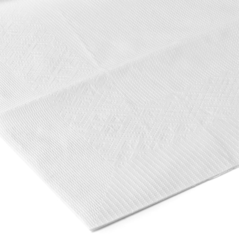 [Australia - AusPower] - Laura Stein Disposable Paper & Plastic White Tablecovers 3 Ply, 54'' x 108'' Pack of 2 